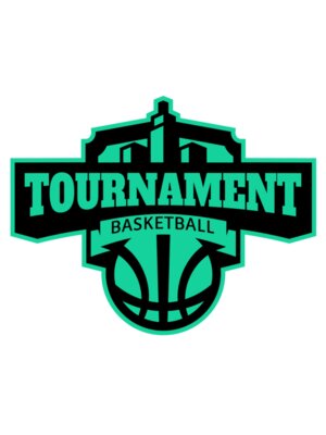 Tournament Basketball logo template