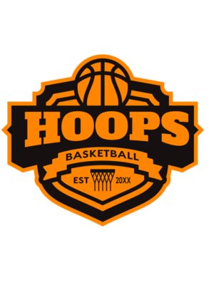 Hoops Basketball logo template 04