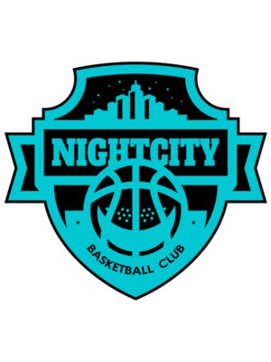 Night city Basketball club logo template