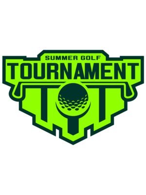 Tournament Summer golf logo template