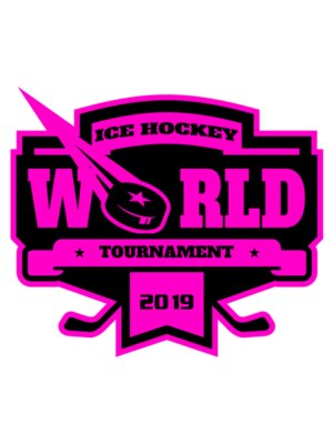 World Ice Hockey Tournament logo template