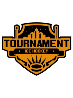 Tournament Ice Hockey logo template 02