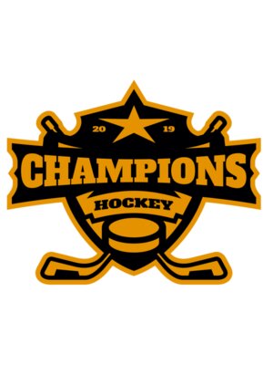 Champions Hockey logo template 02