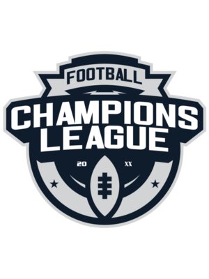 Champions League Football logo template